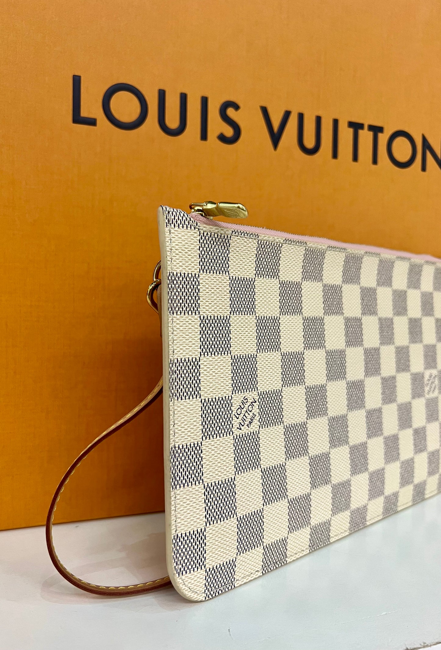 Wristlet Damier Azur