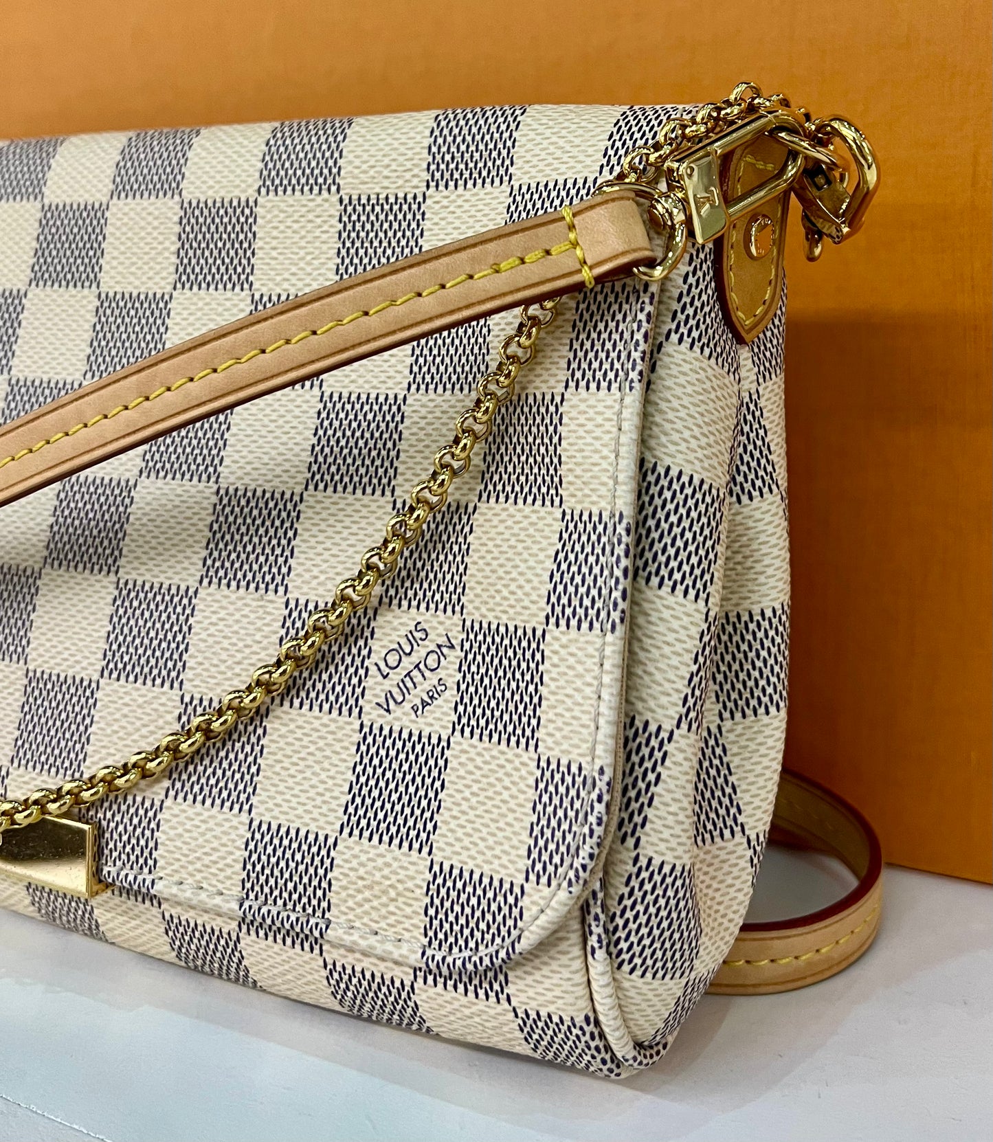 Favorite MM Damier Azur