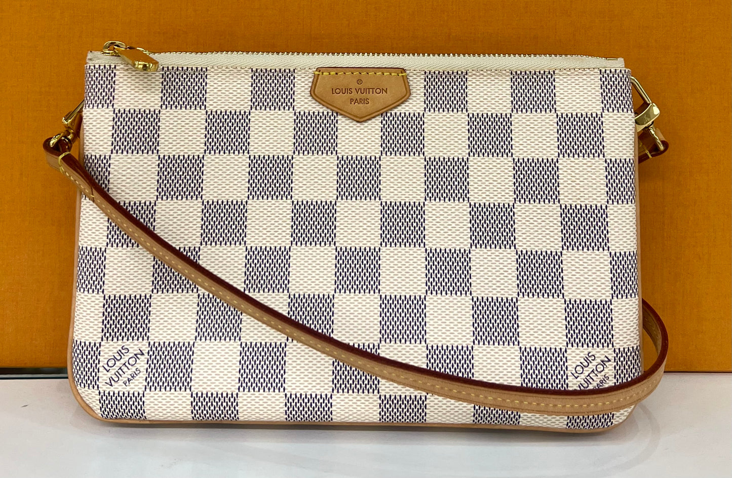 Zip Pochette Damier Azur