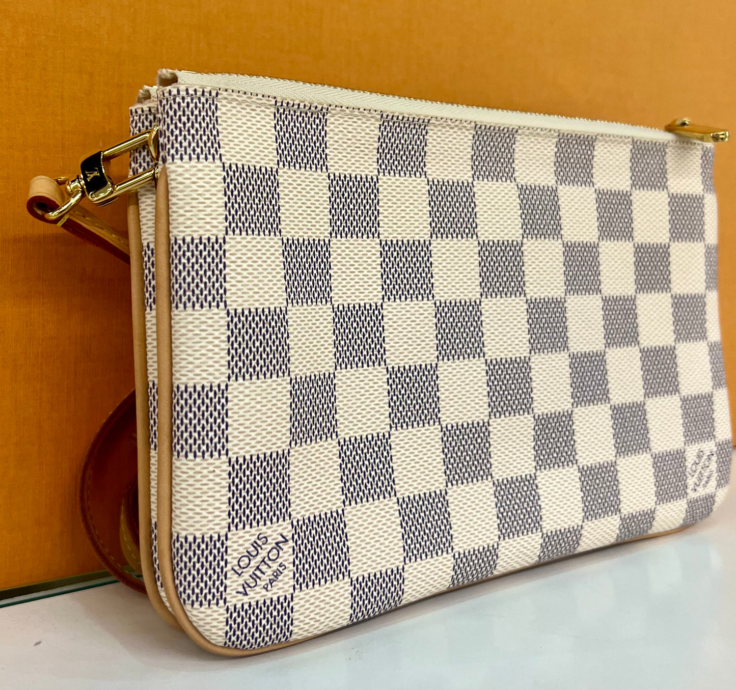 Zip Pochette Damier Azur