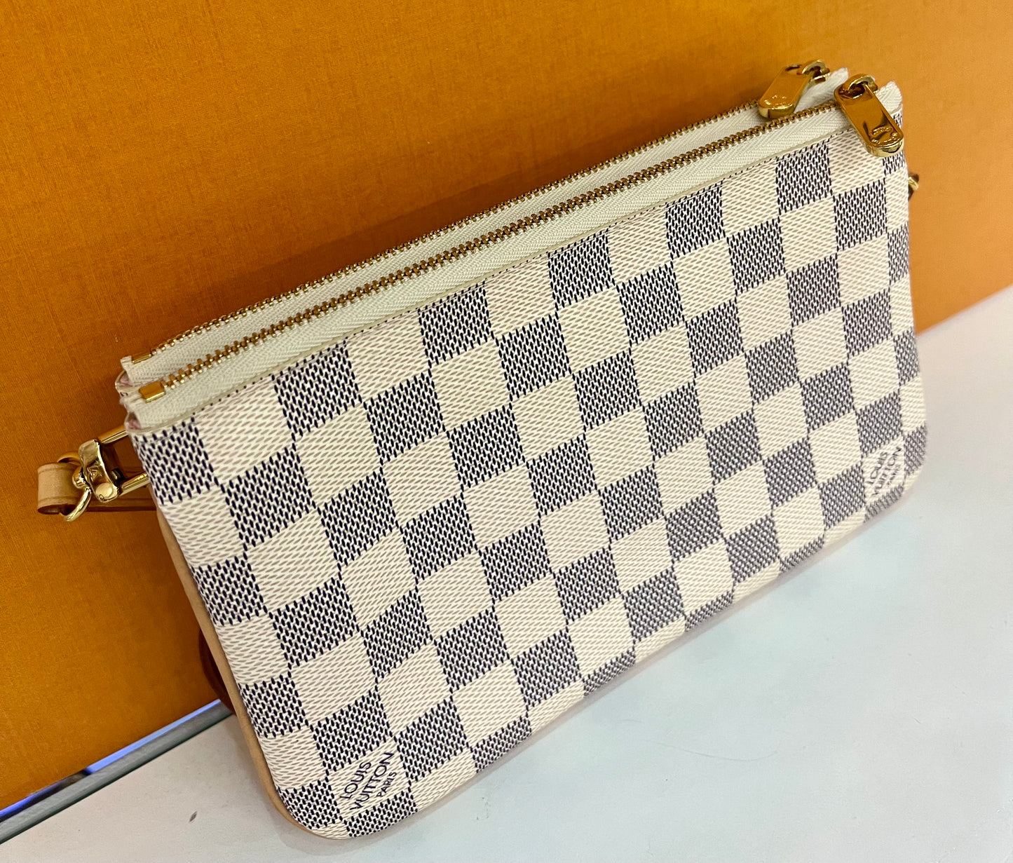 Zip Pochette Damier Azur