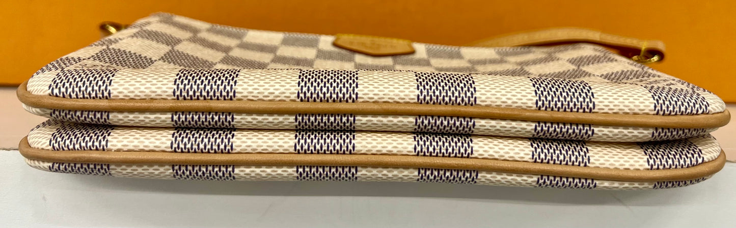 Zip Pochette Damier Azur