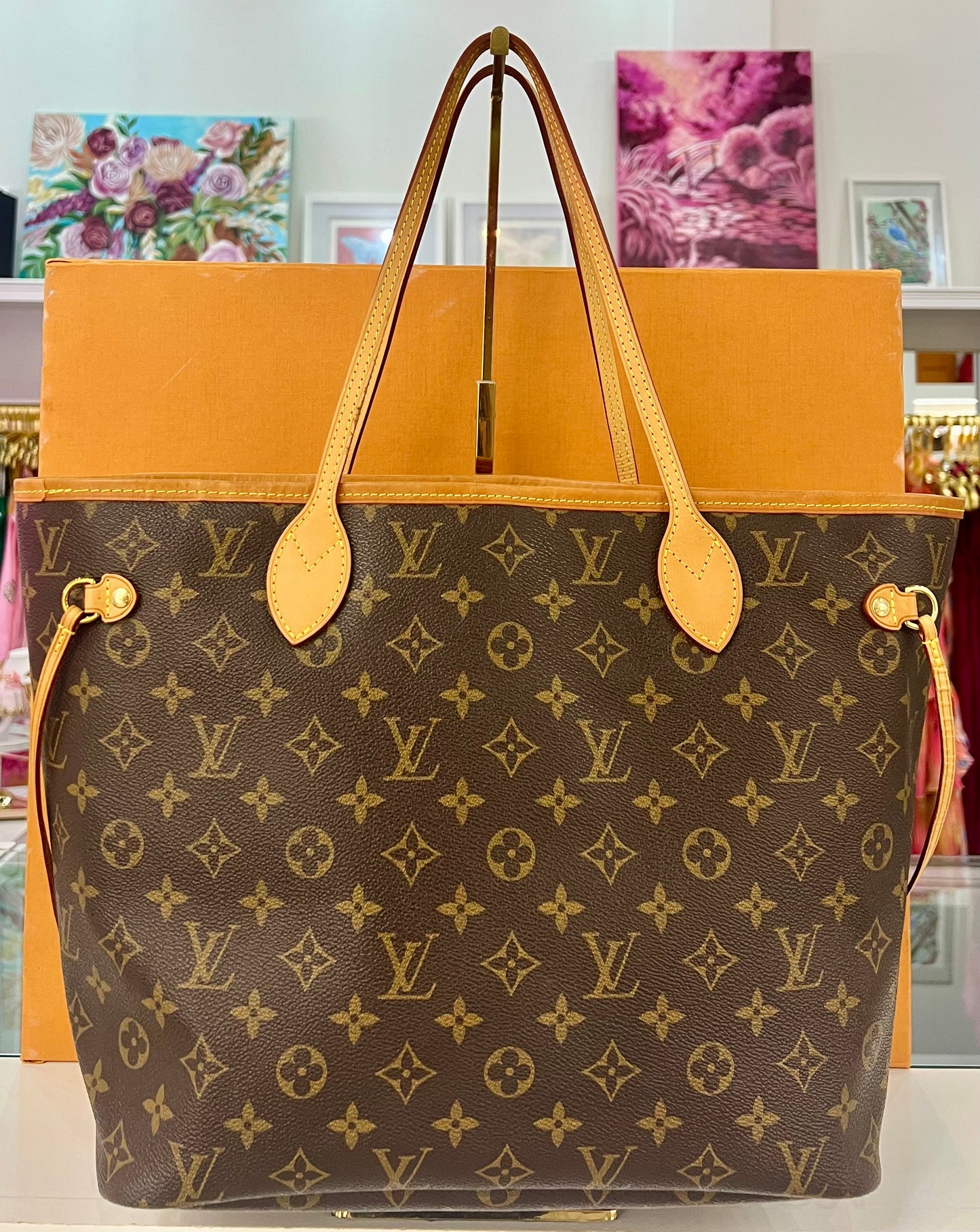 Neverfull MM Monogram/Tan