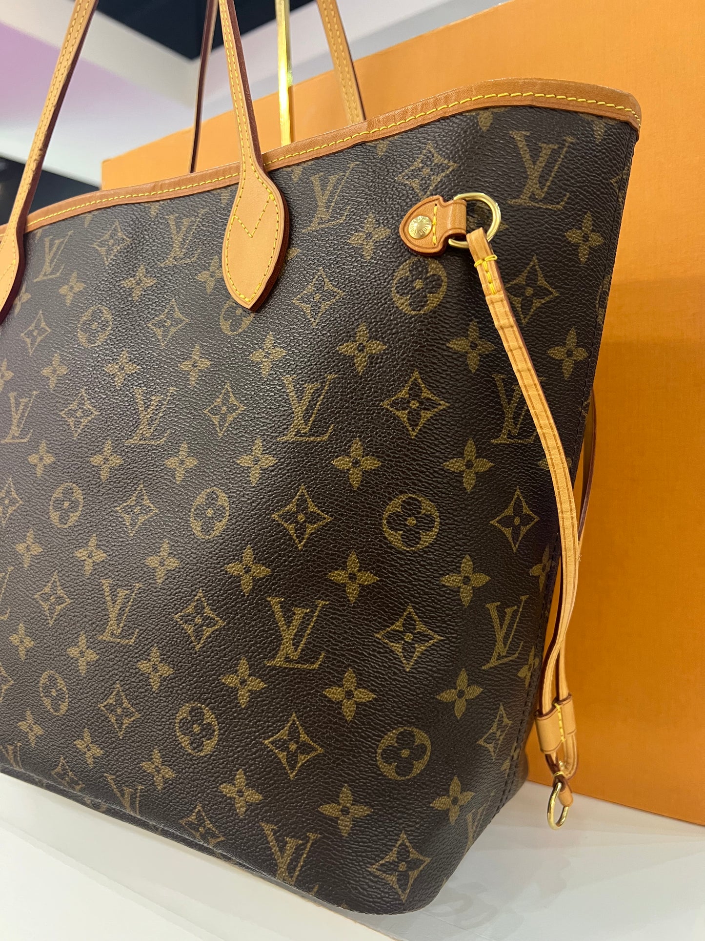 Neverfull MM Monogram/Tan