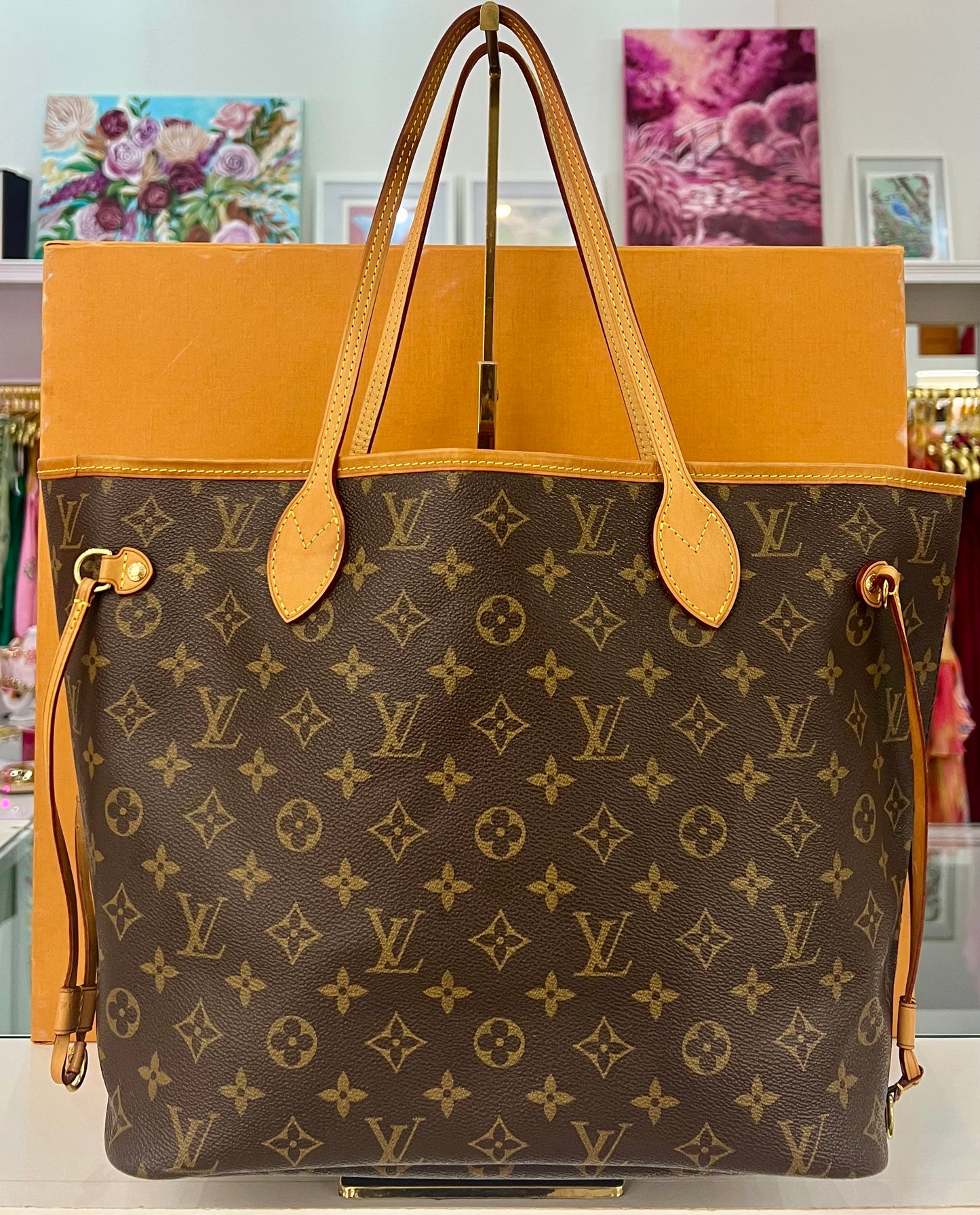 Neverfull MM Monogram/Tan