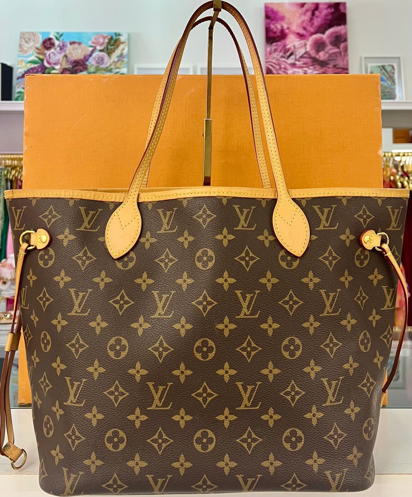 Neverfull MM Monogram/Tan