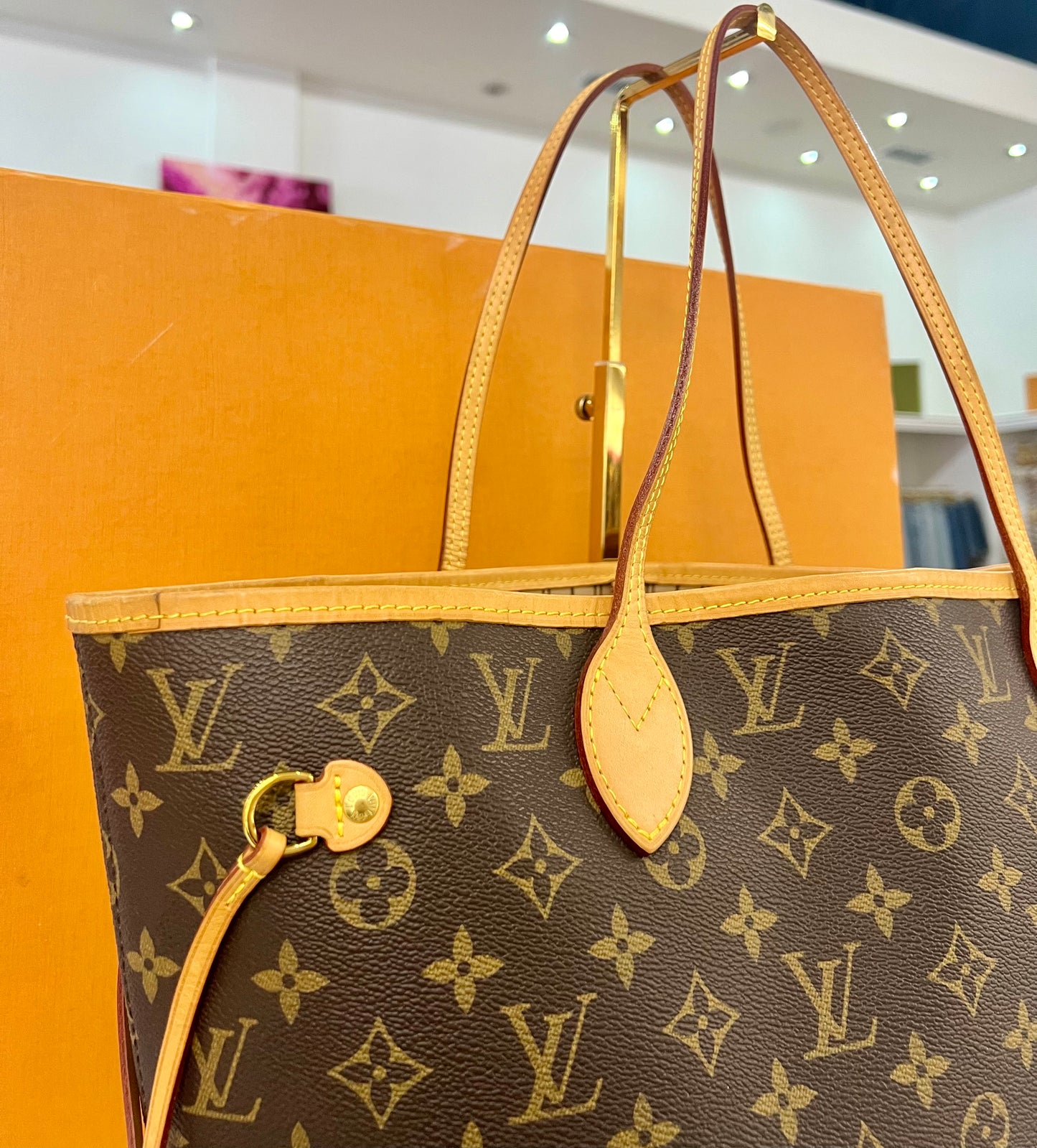 Neverfull MM Monogram/Tan