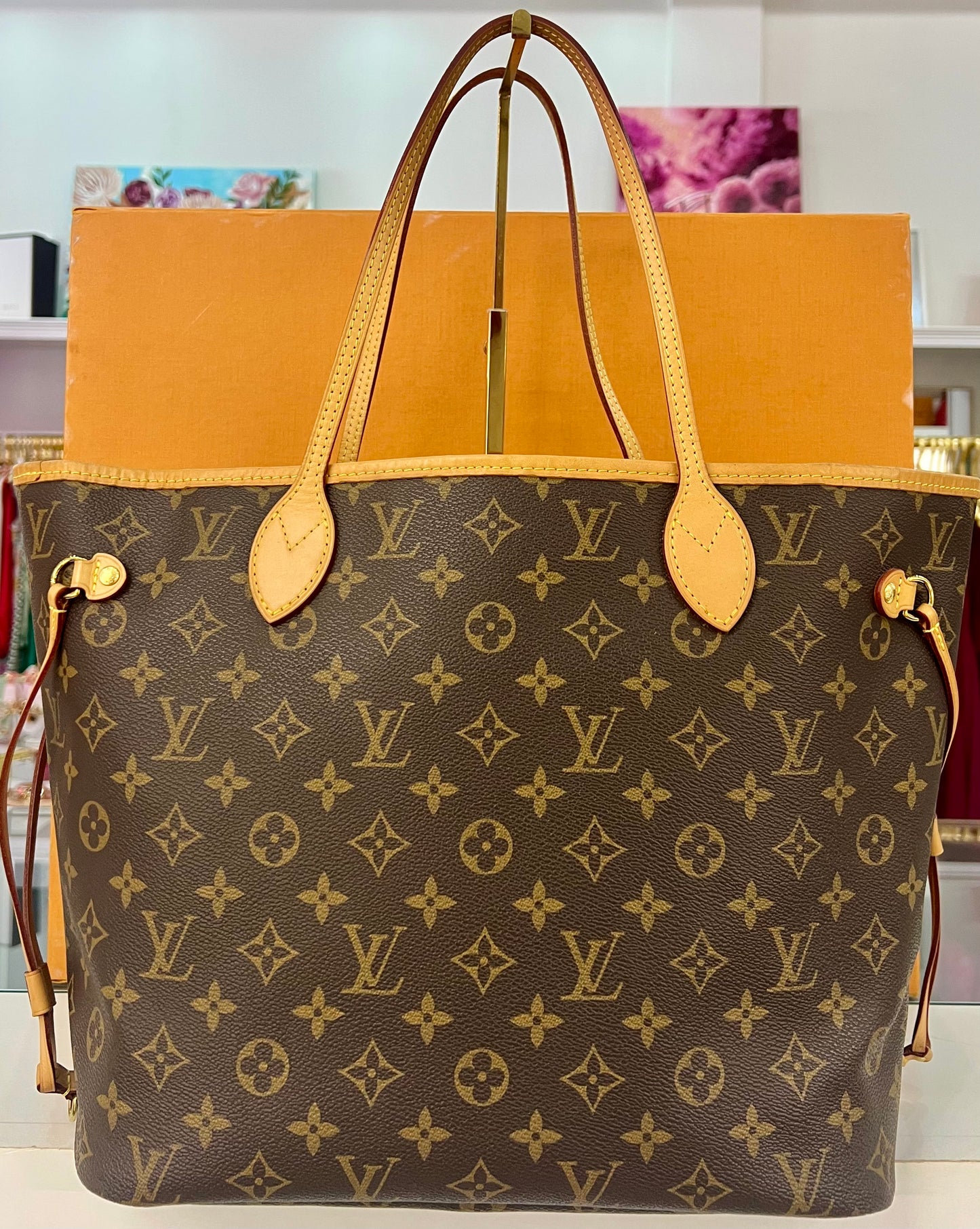 Neverfull MM Monogram/Tan