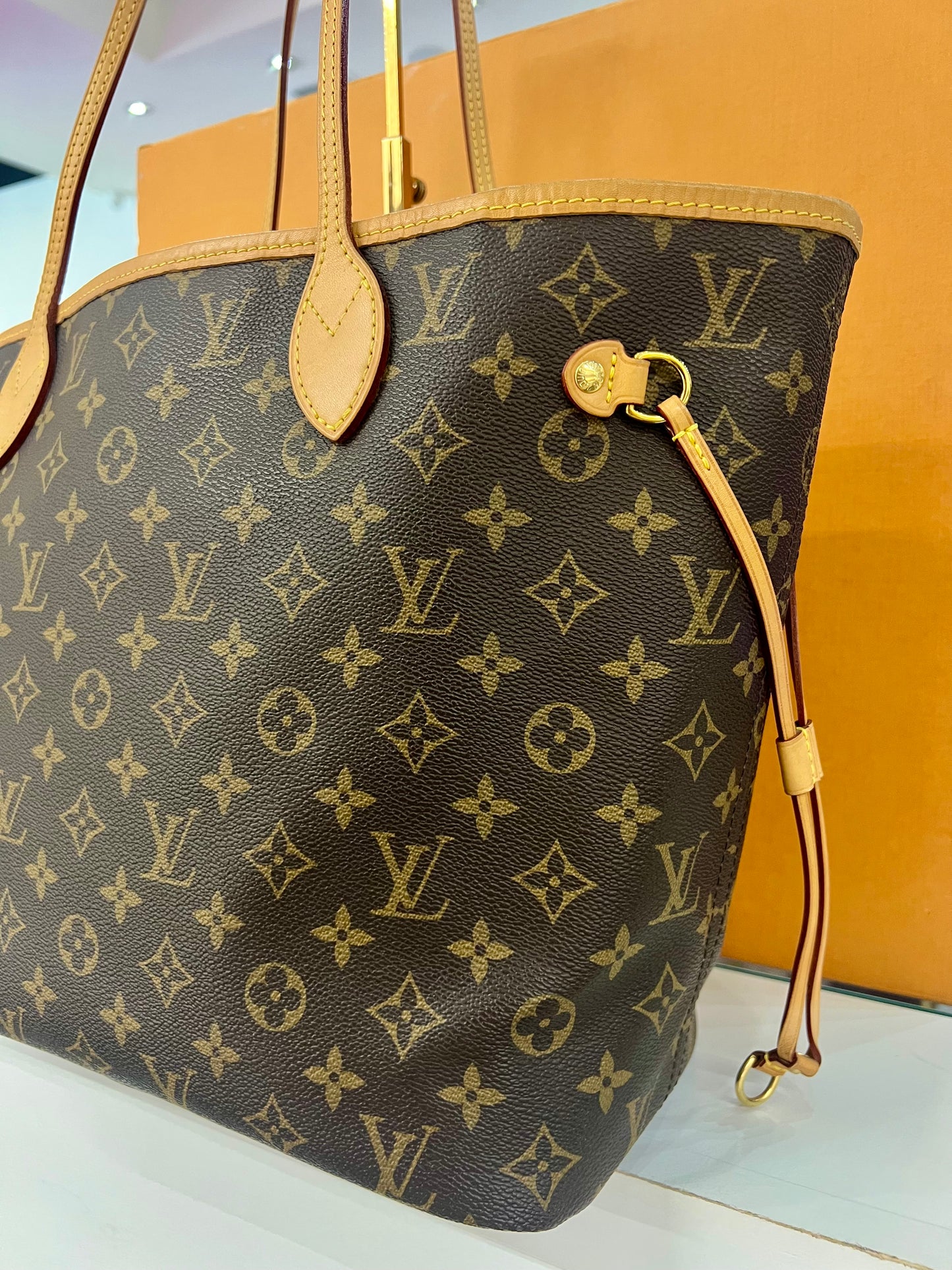 Neverfull MM Monogram/Tan