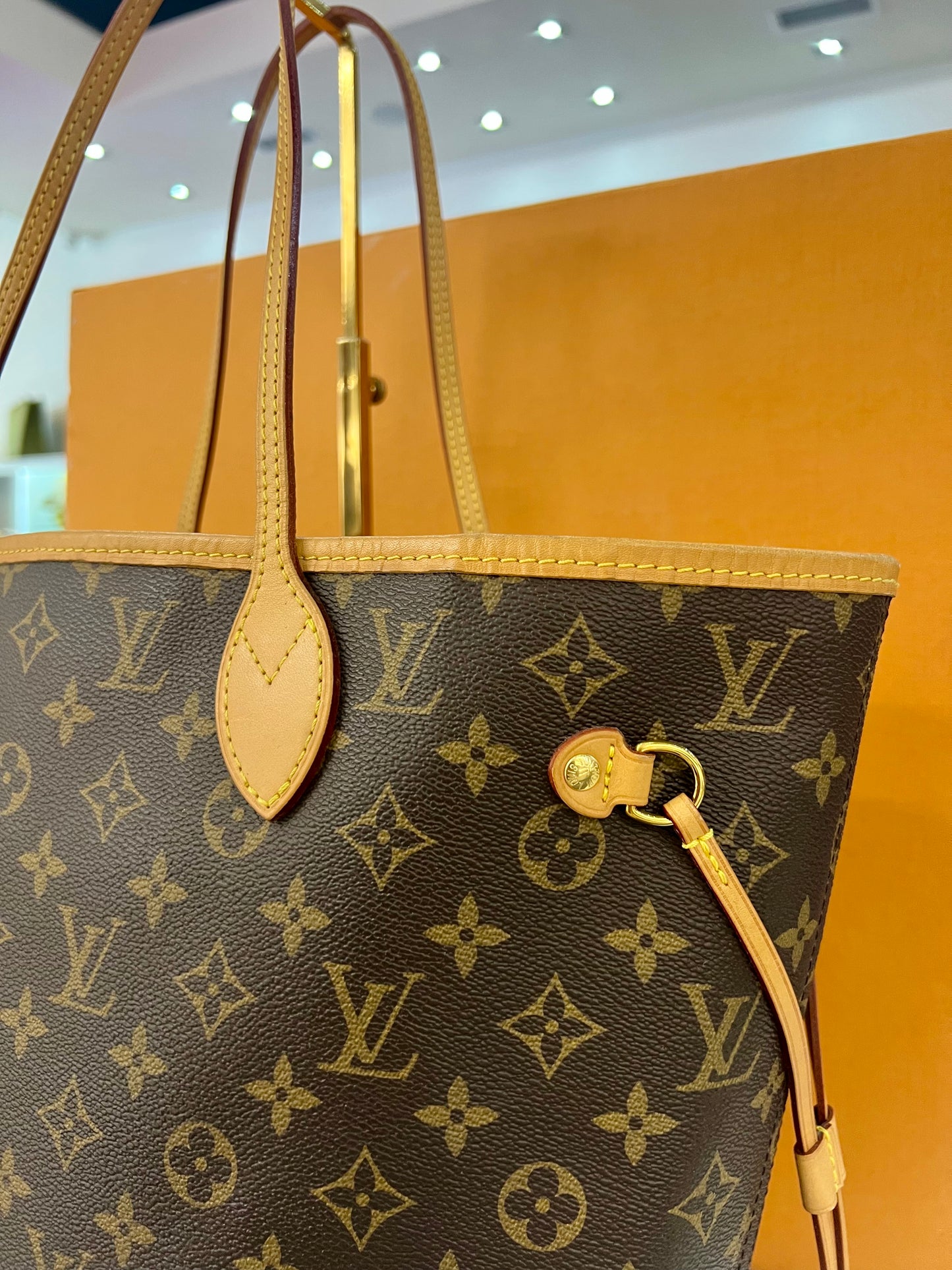 Neverfull MM Monogram/Tan