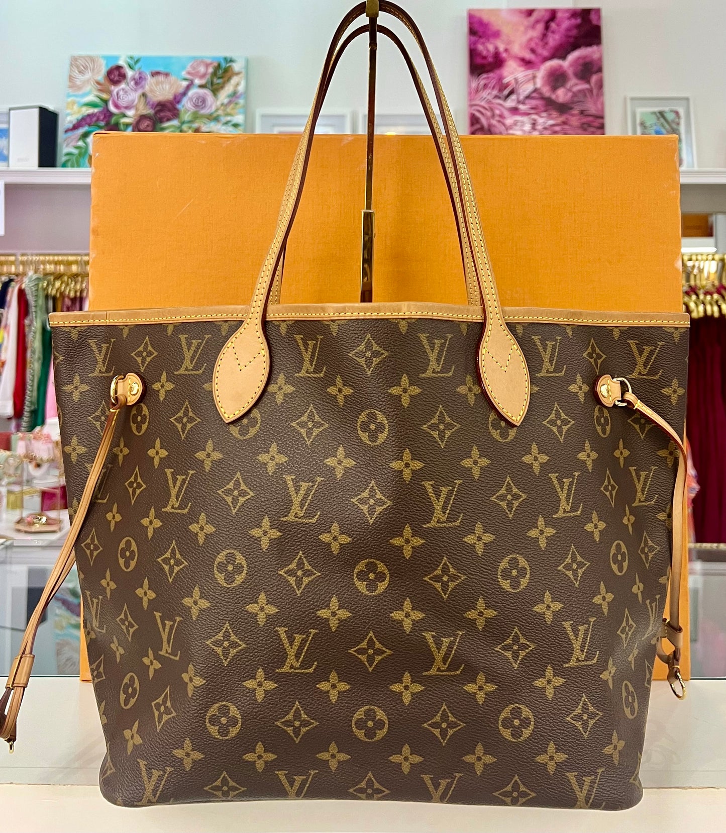 Neverfull MM Monogram/Tan
