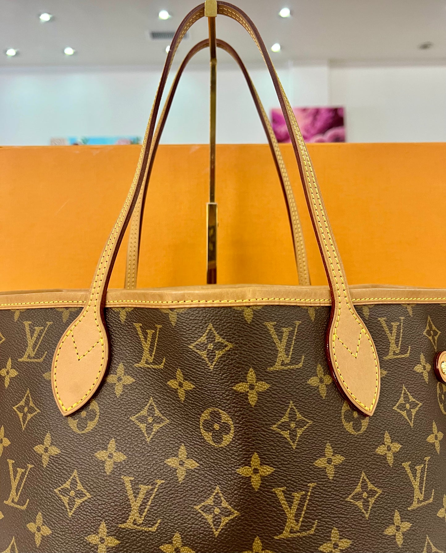 Neverfull MM Monogram/Tan