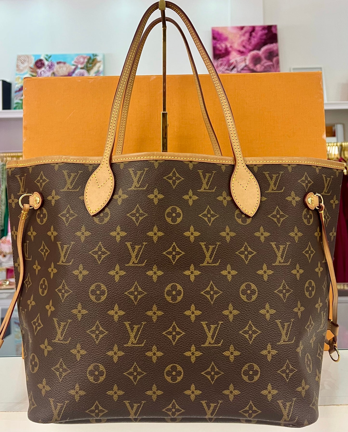 Neverfull MM Monogram/Tan