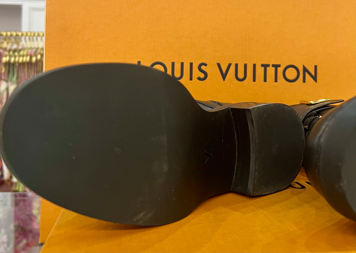 Louis Vuitton Leather Combat Boots