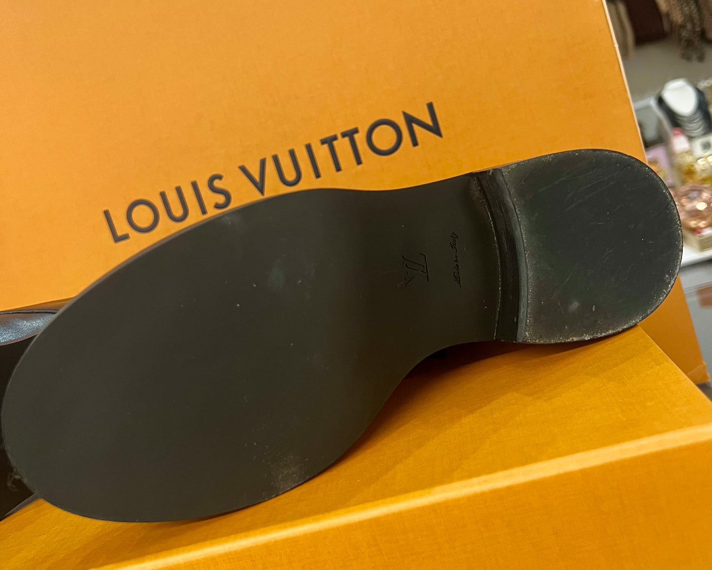 Louis Vuitton Leather Combat Boots