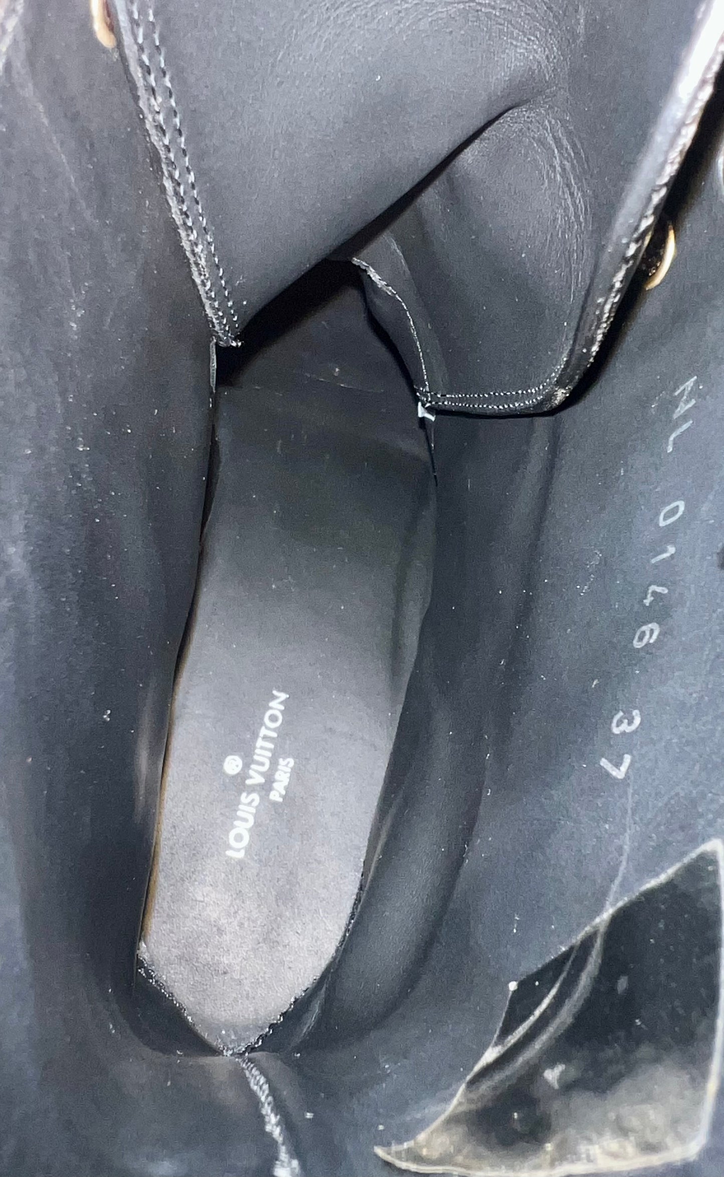 Louis Vuitton Leather Combat Boots