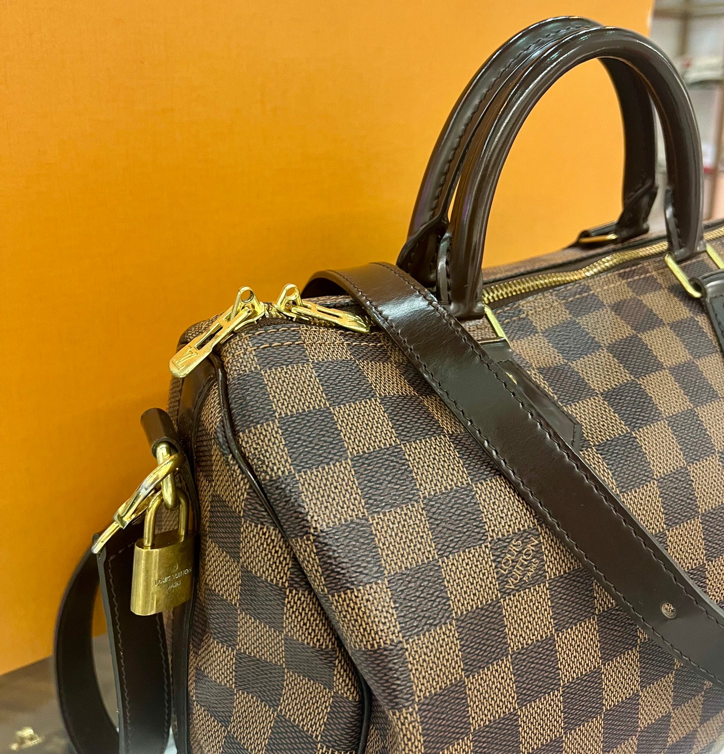 Speedy 30 Bandouliere Damier Ebene