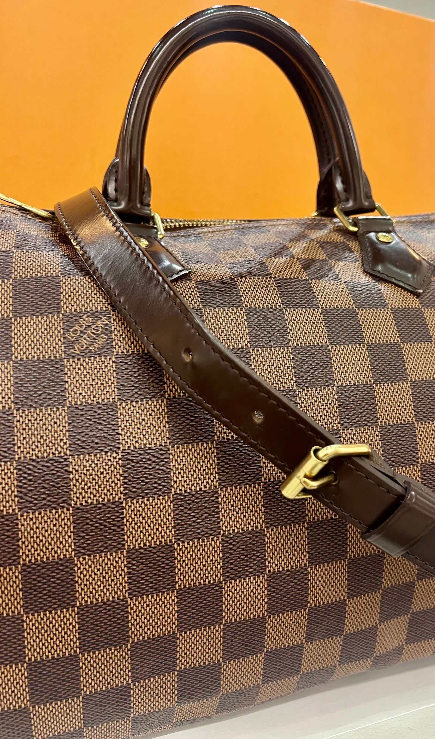 Speedy 30 Bandouliere Damier Ebene
