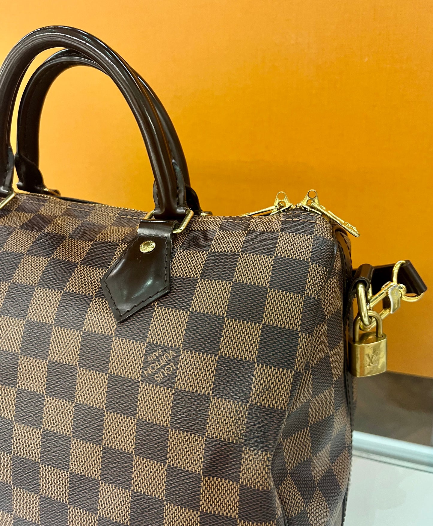 Speedy 30 Bandouliere Damier Ebene