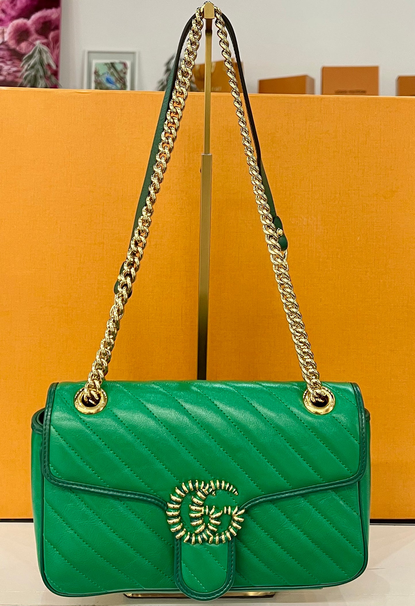 Gucci Azalea Marmont Green Small