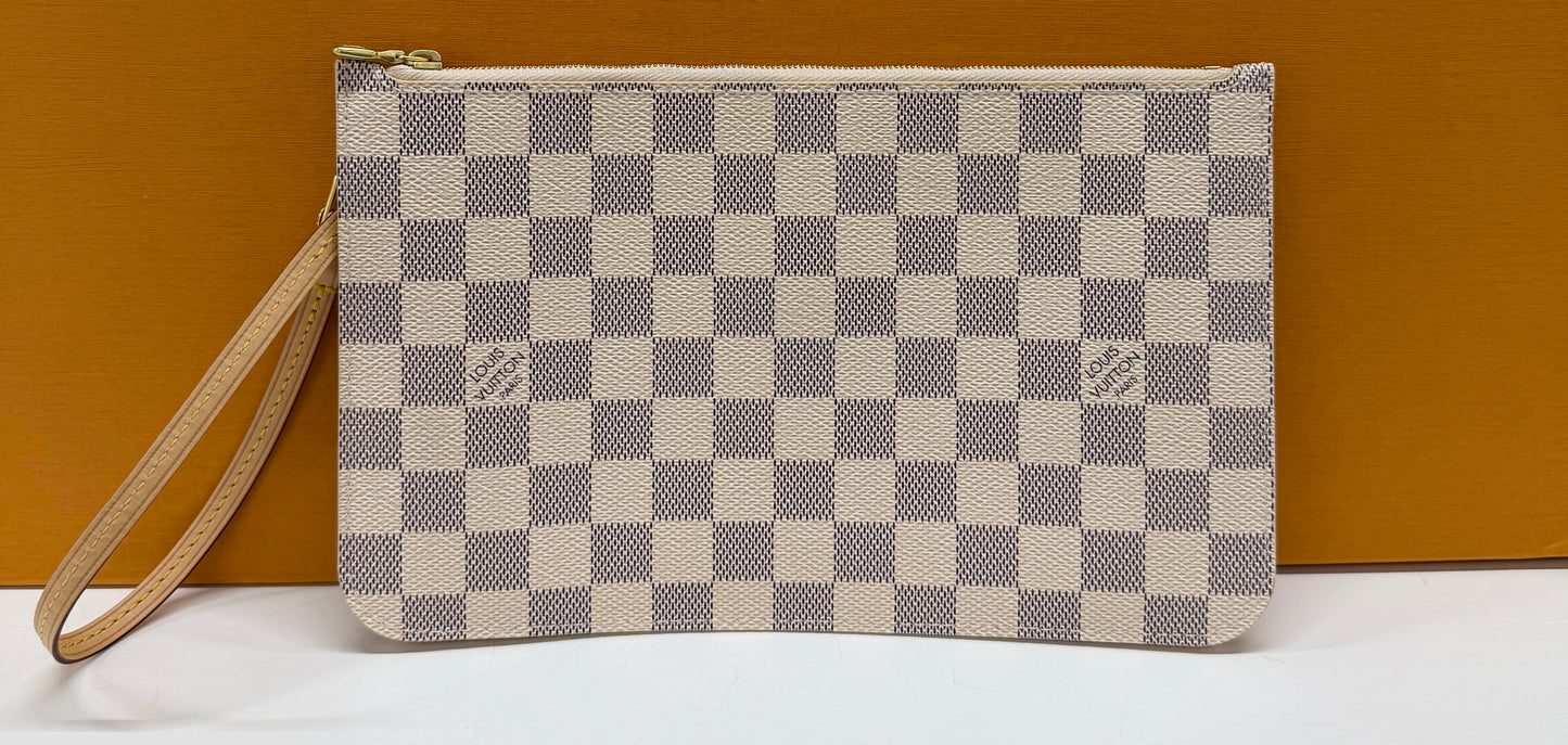 Wristlet Damier Azur/Tan