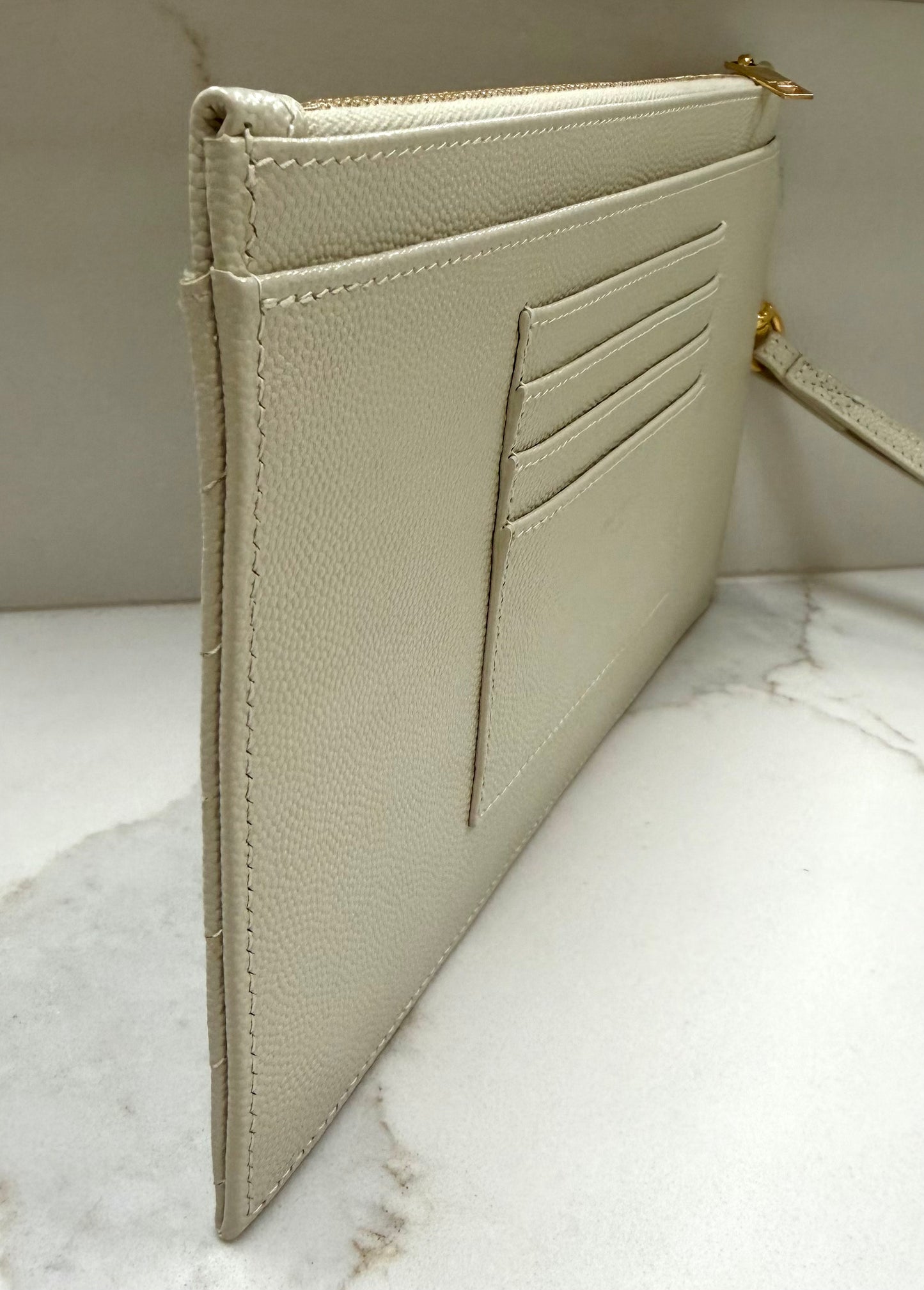 YSL Leather Wristlet