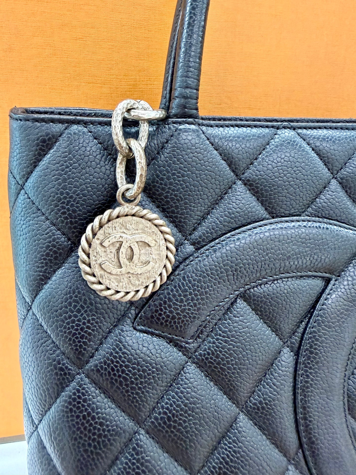 Chanel Medallion Black Antique Silver