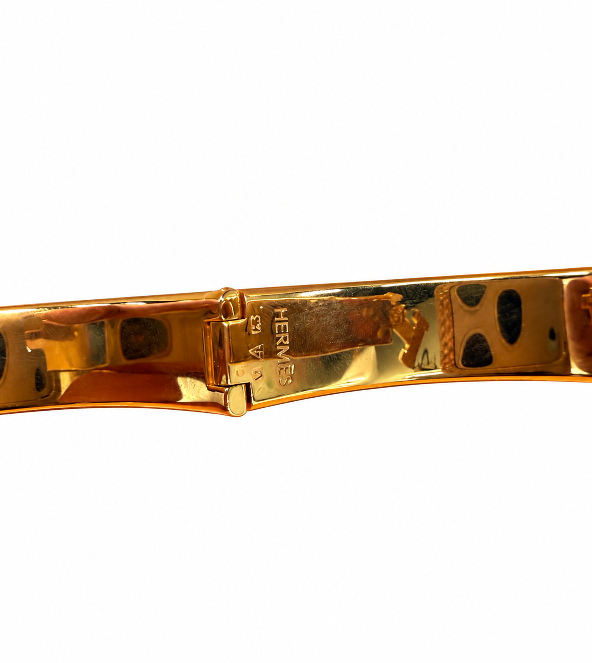 Hermès Clic Clac Red and Gold