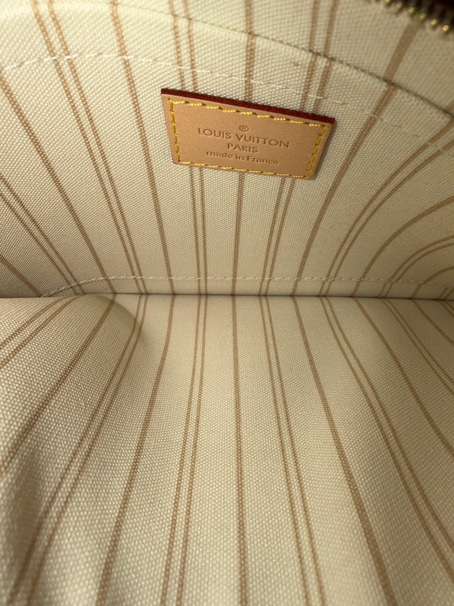Wristlet Damier Azur/Tan