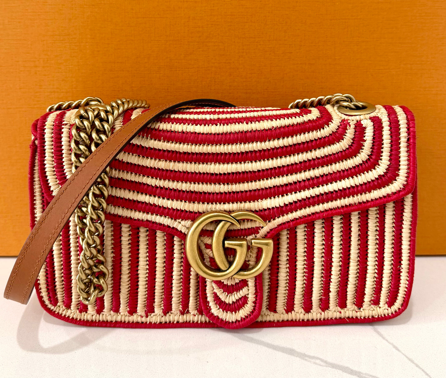 Gucci Marmont Small Rafia