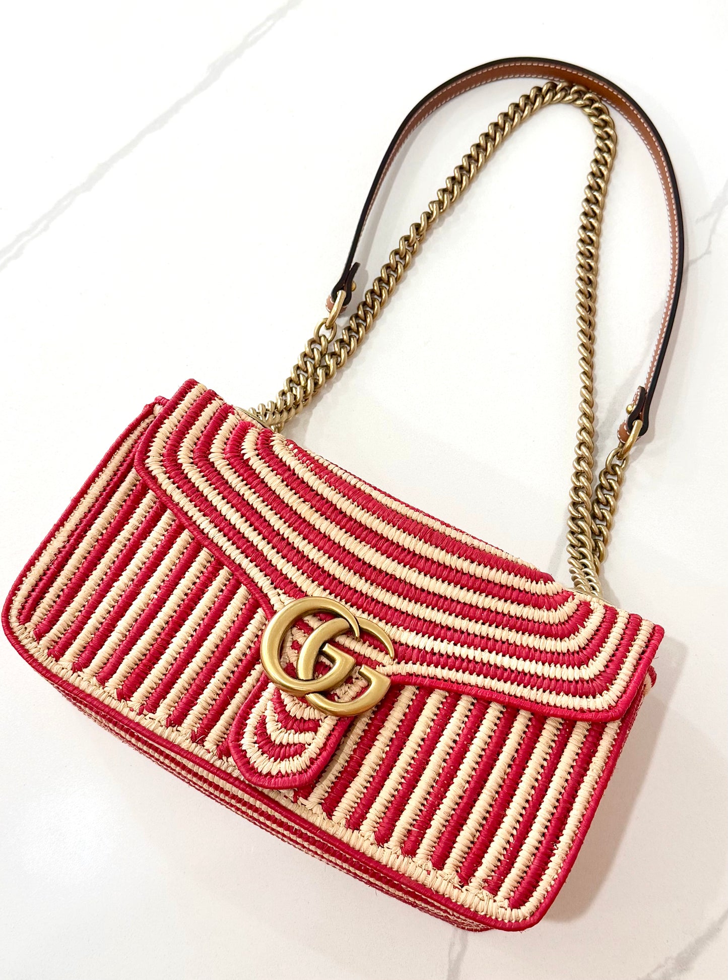 Gucci Marmont Small Rafia