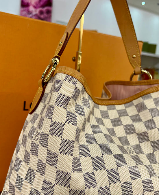 Delightful MM Damier Azur
