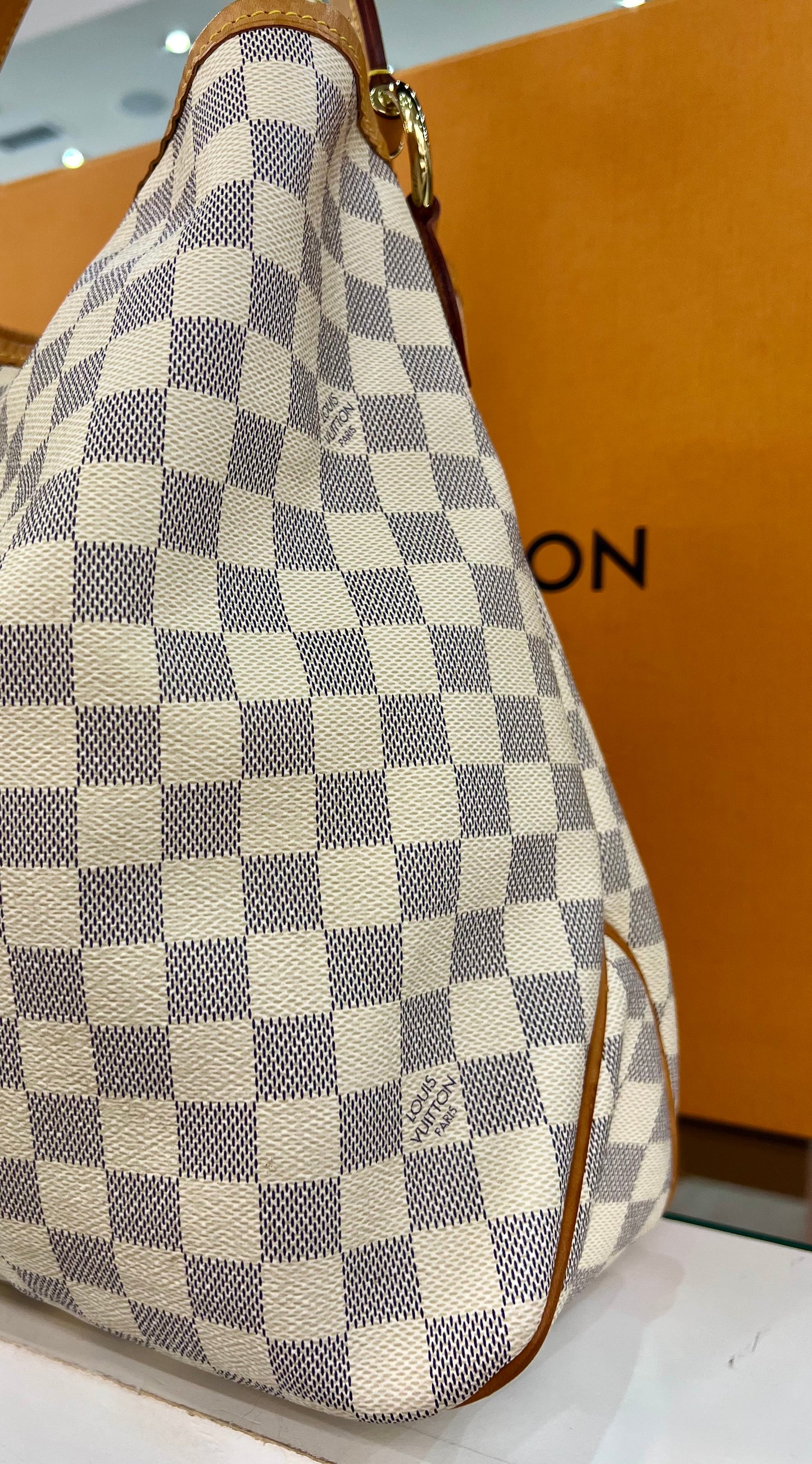 Delightful MM Damier Azur