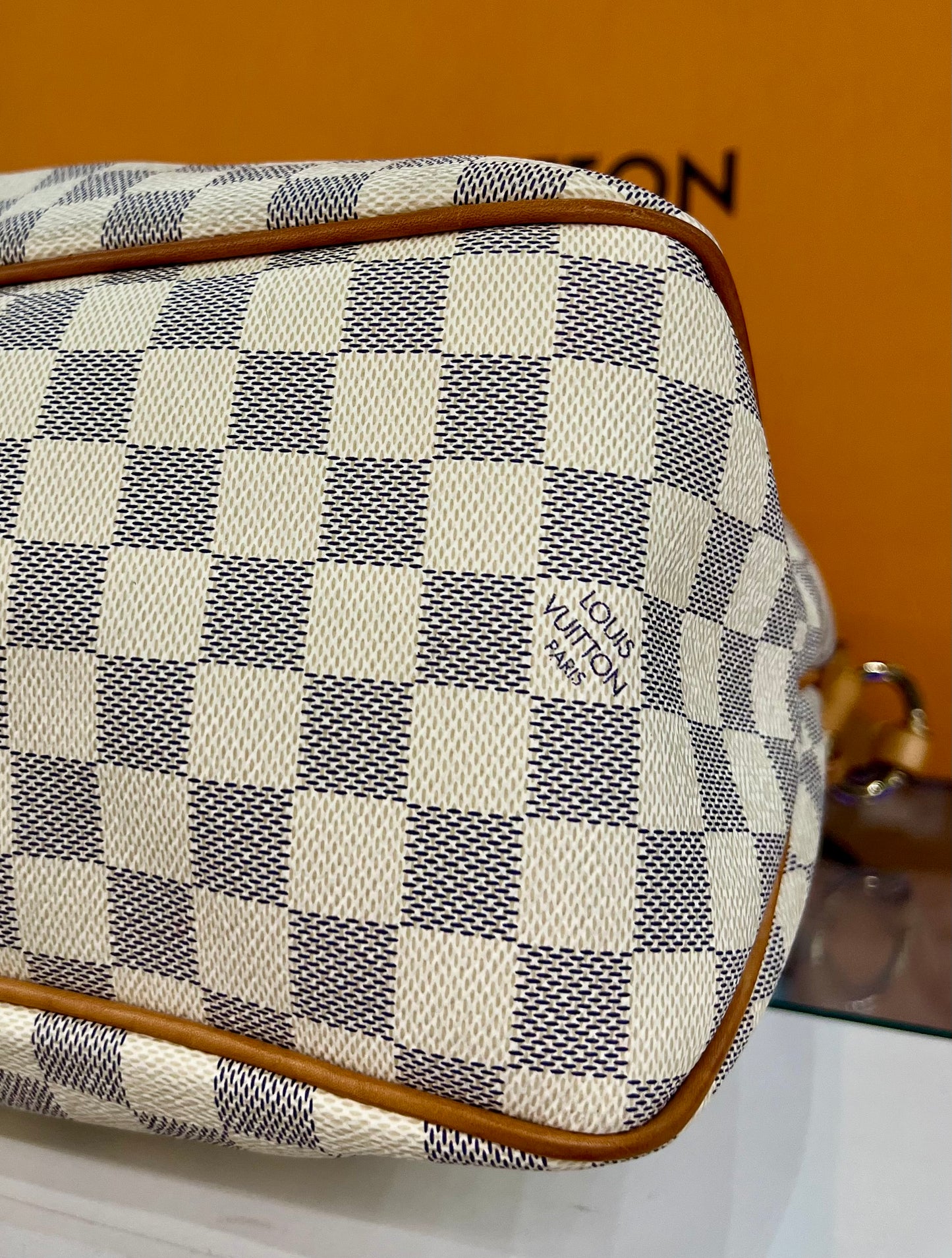 Delightful MM Damier Azur