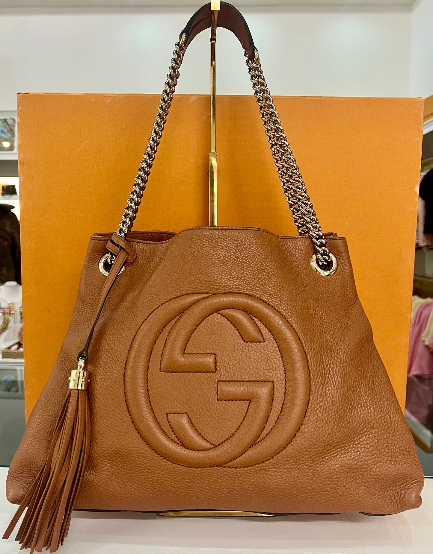 Gucci Soho Hobo Camel