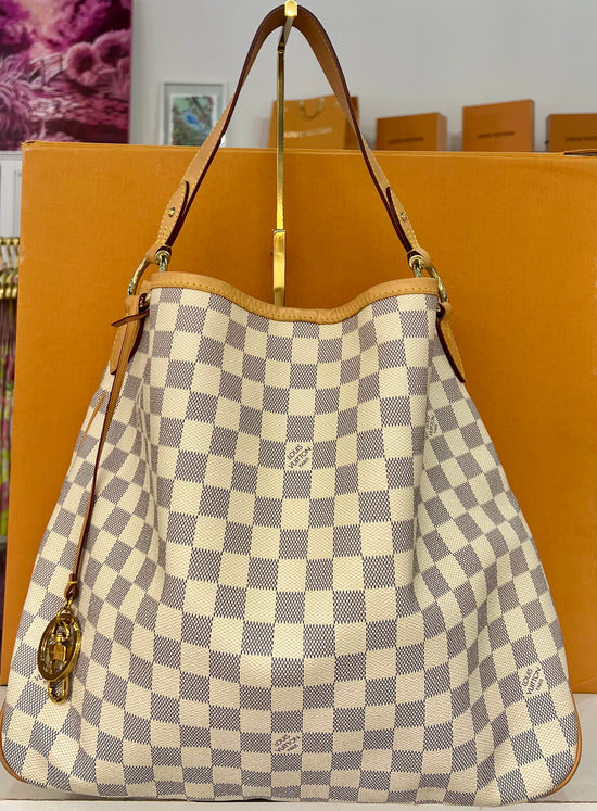 Delightful MM Damier Azur