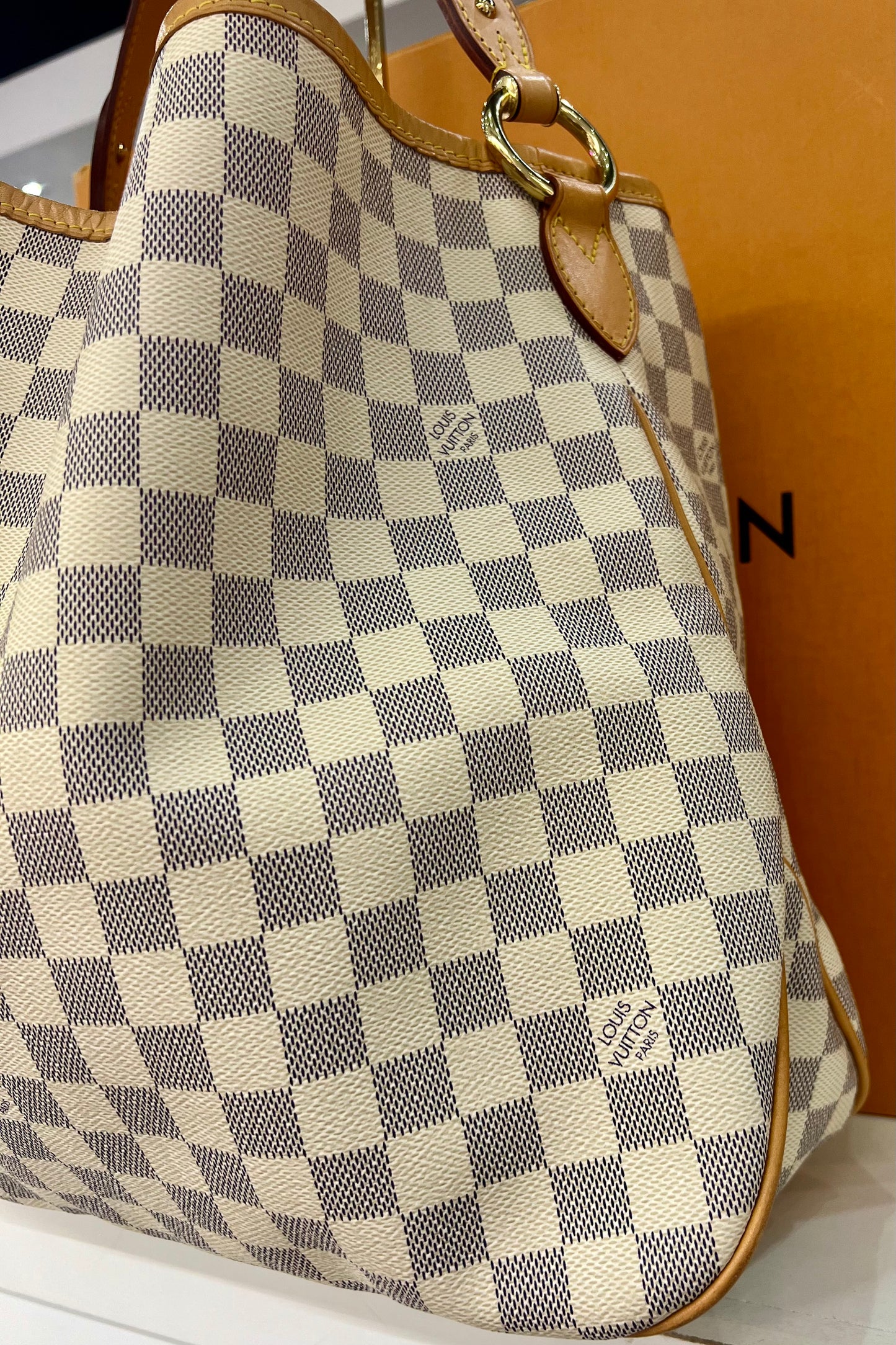 Delightful MM Damier Azur
