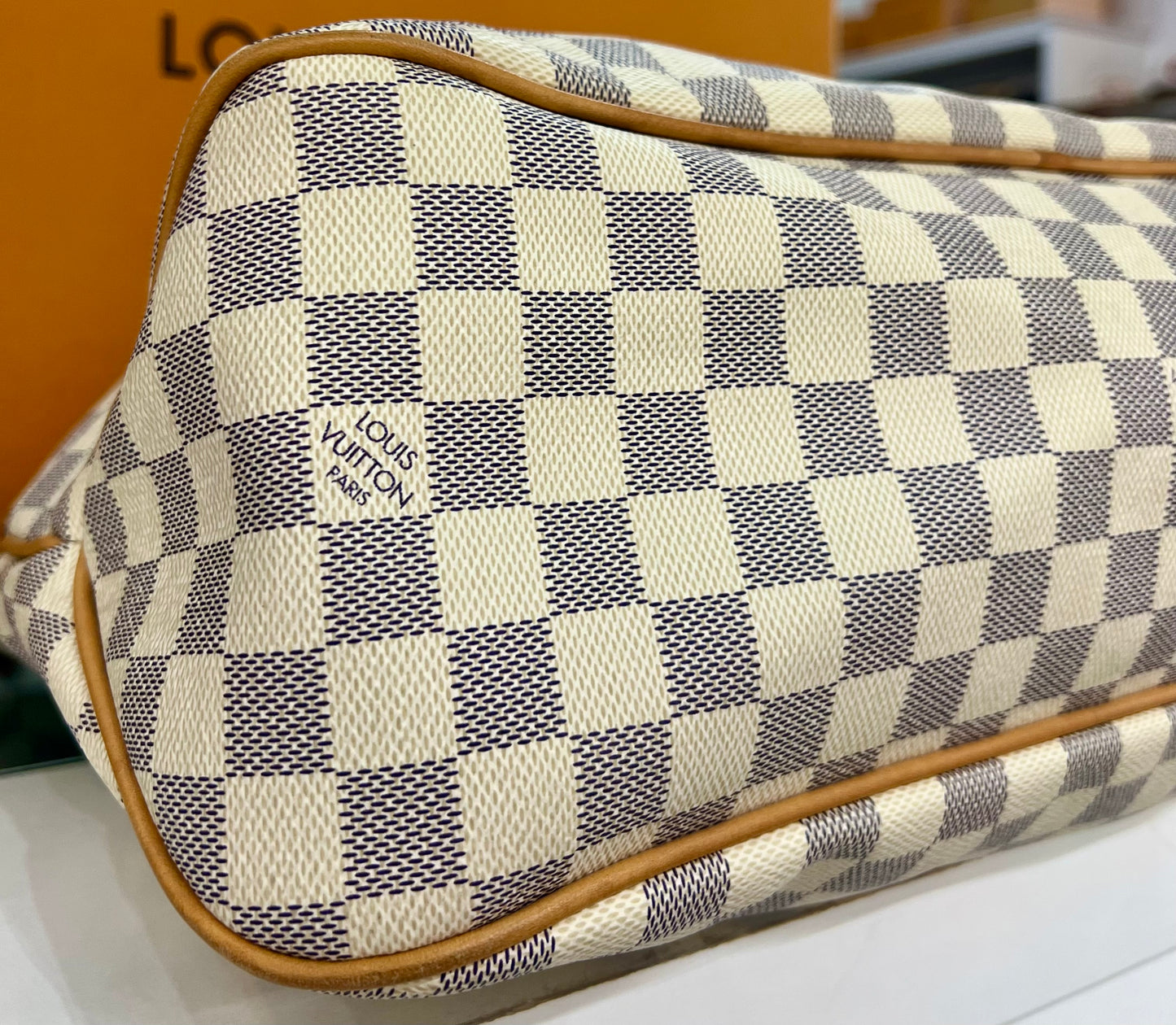 Delightful MM Damier Azur