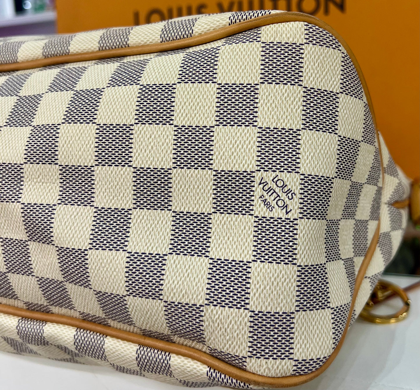 Delightful MM Damier Azur