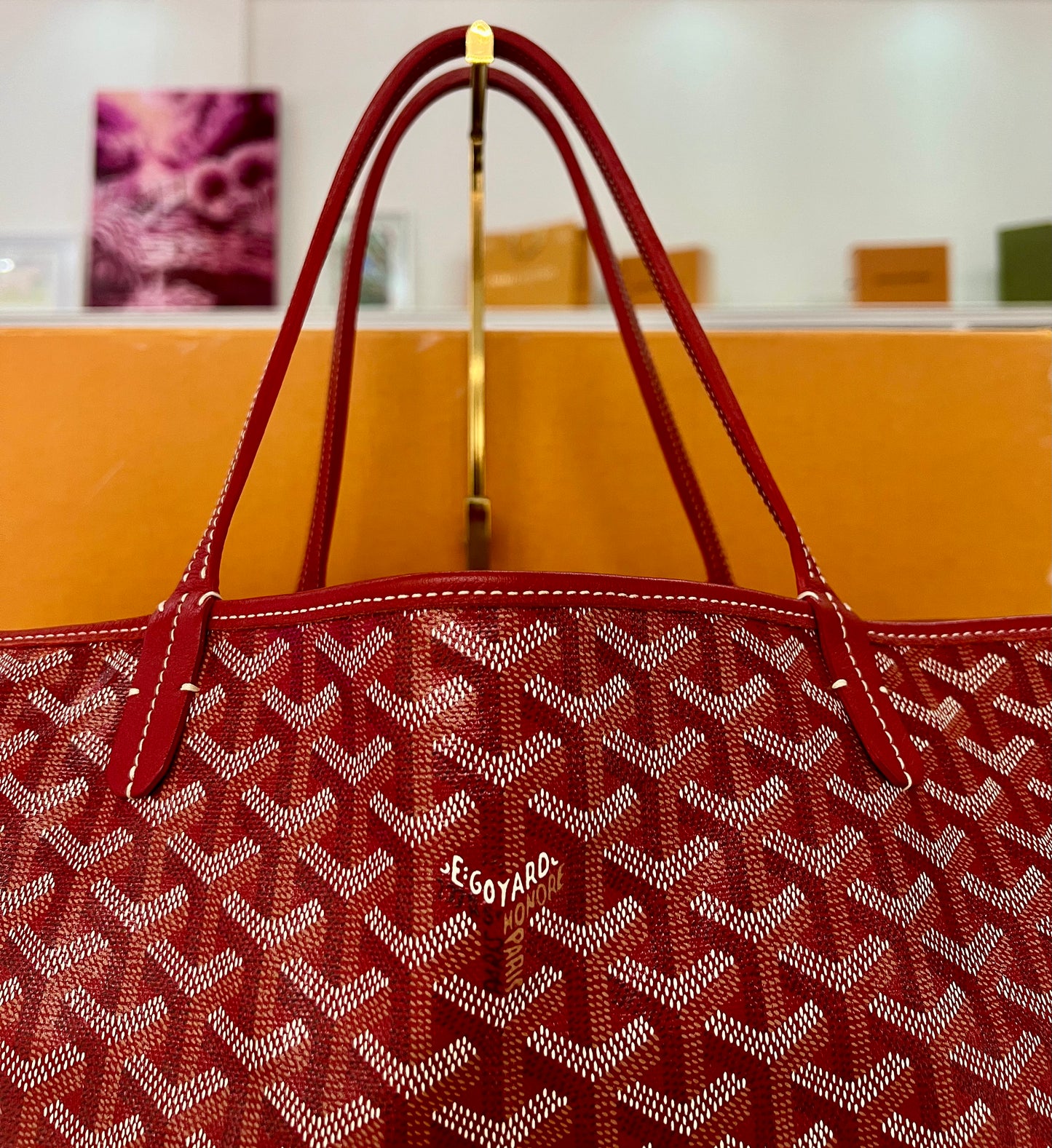 Goyard St. Louis GM Red