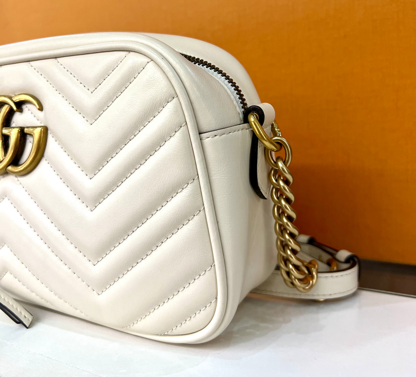Gucci Camera Bag Cream Small