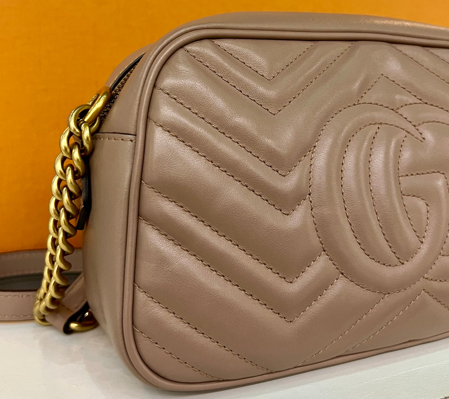 Gucci Camera Bag Nude Small