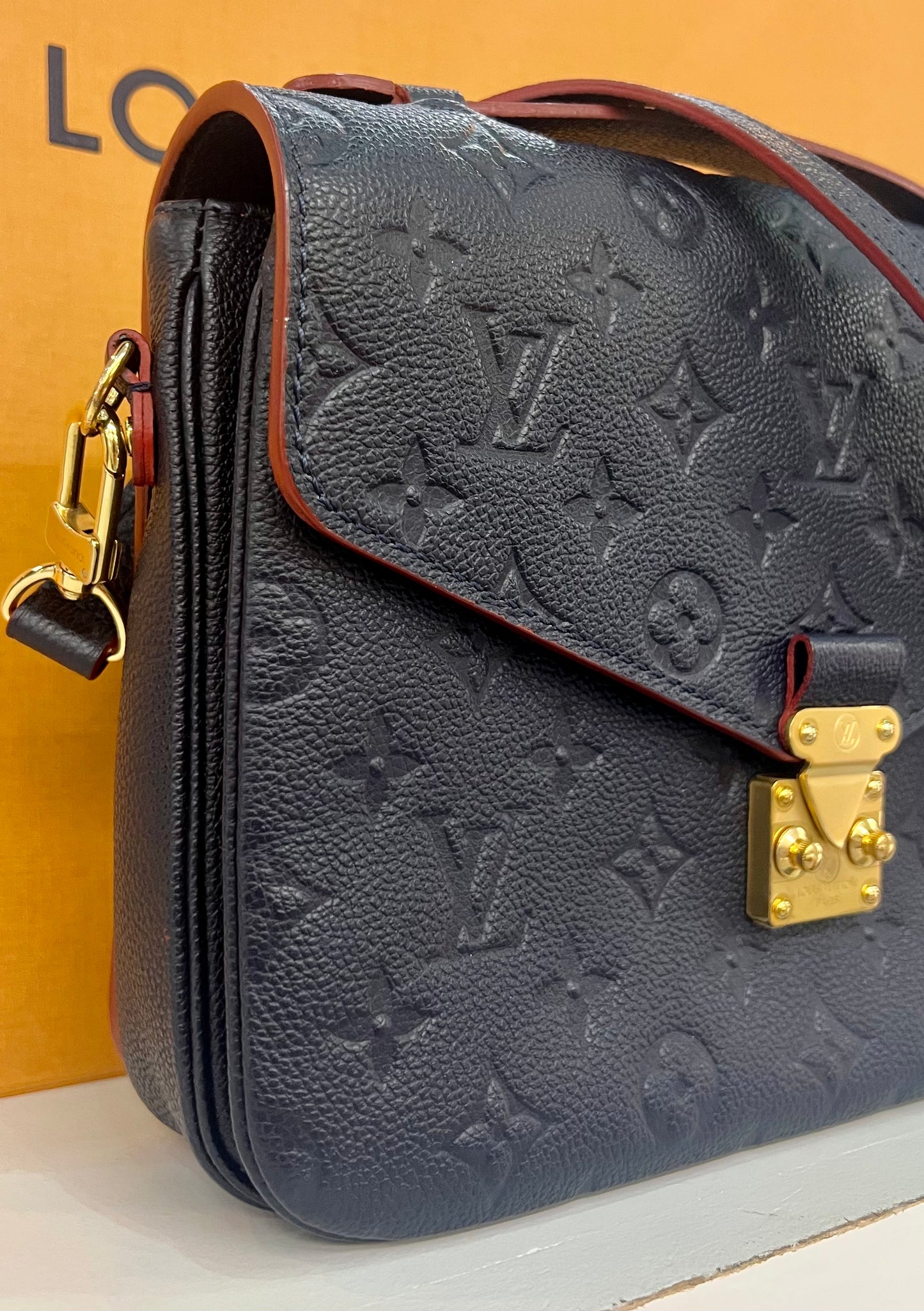 Metis Pochette Navy Empreinte