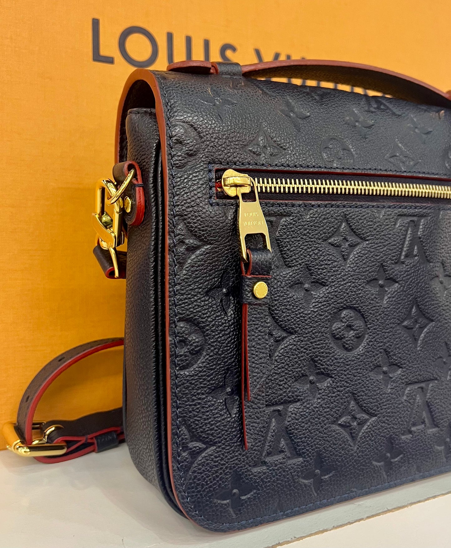 Metis Pochette Navy Empreinte
