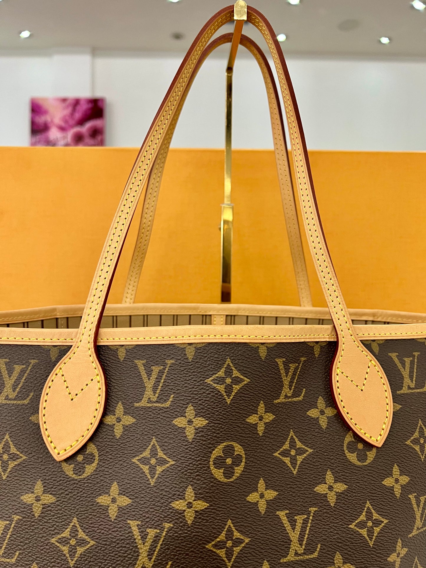 Neverfull MM Monogram/Tan