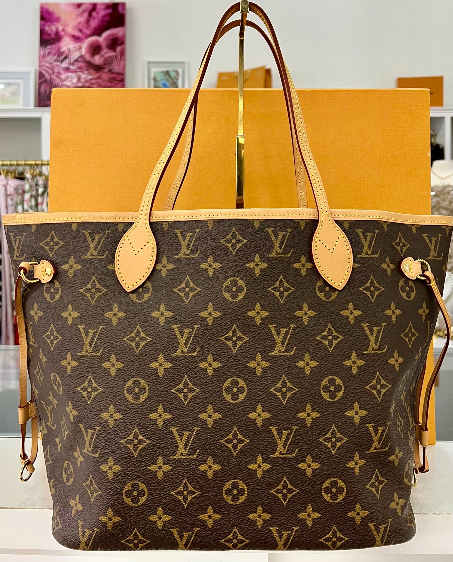Neverfull MM Monogram/Tan