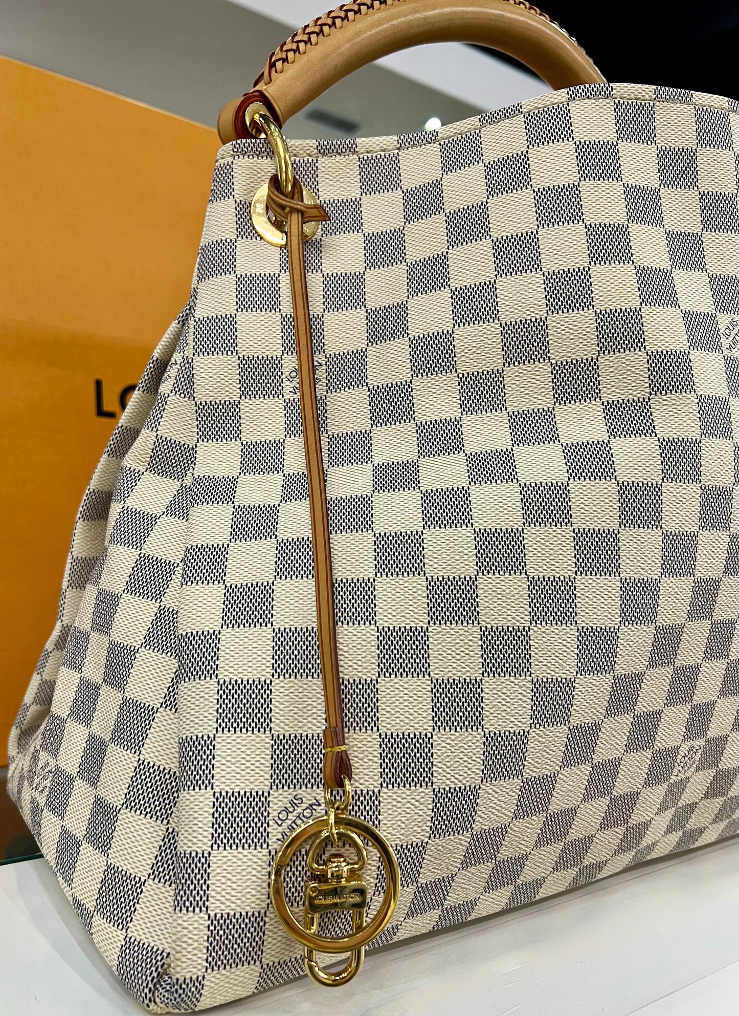 Artsy MM Damier Azur