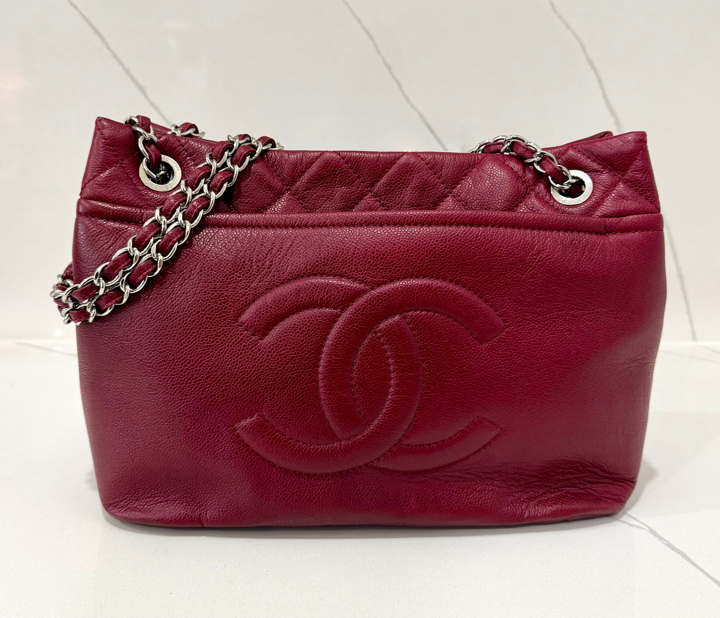 Chanel Timeless CC Tote Red