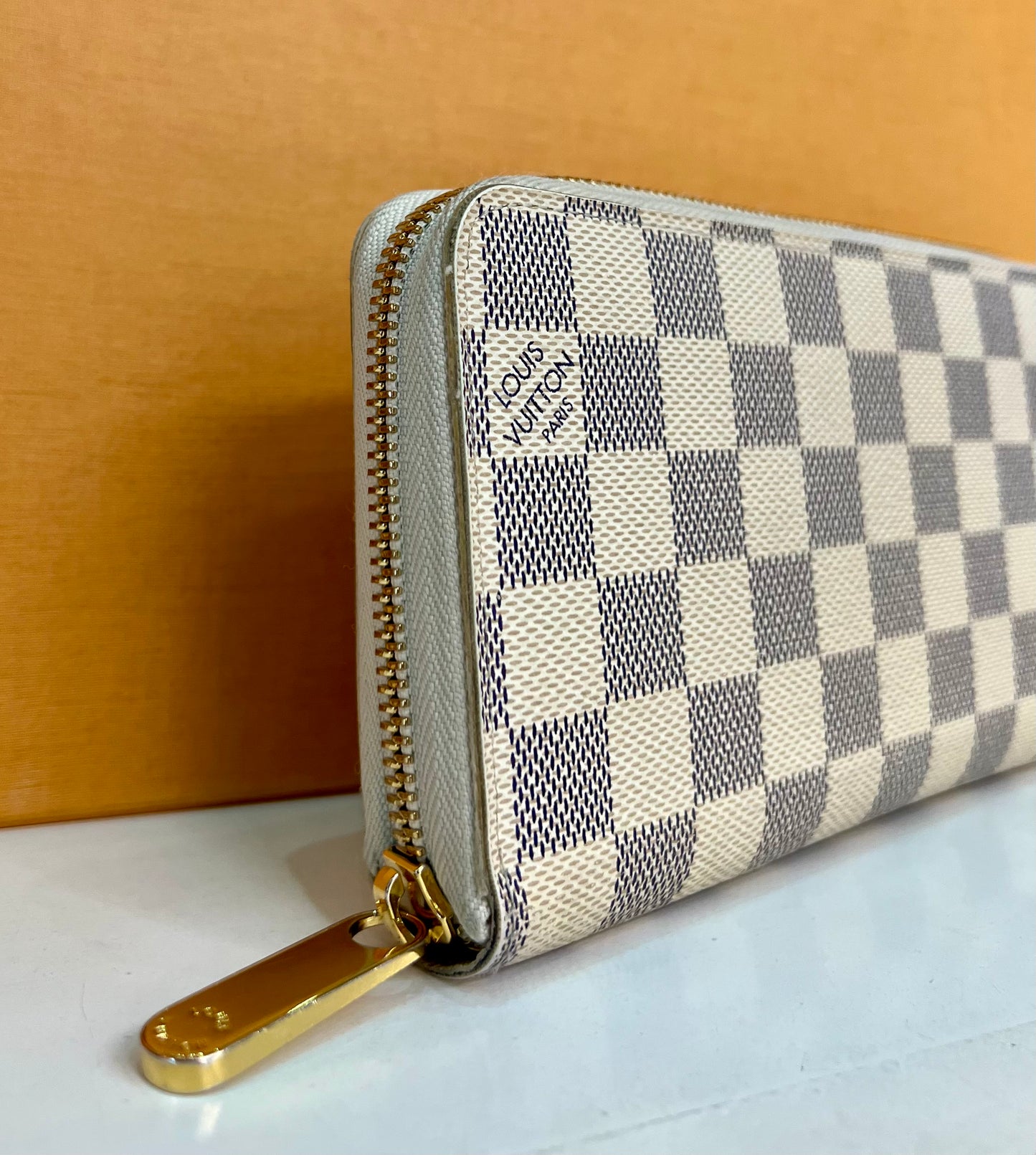 Zippy Wallet Damier Azur