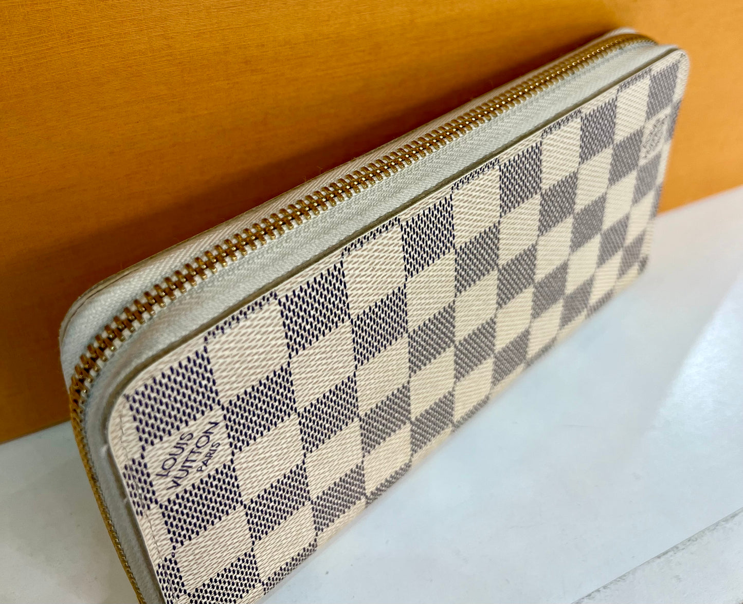 Zippy Wallet Damier Azur